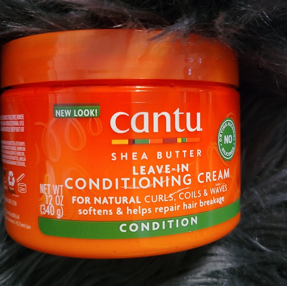 Cantu Leave in Conditioning Cream with Shea Butter for Natural Hair, 12 oz